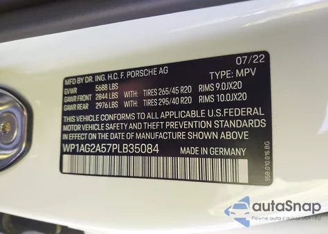 2023 Porsche Macan S from USA, damaged, VIN WP1AG2A57PLB35084